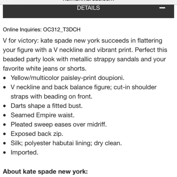 KATE SPADE Silk Jana Beaded V-Neck Top 2 - Picture 3 of 8